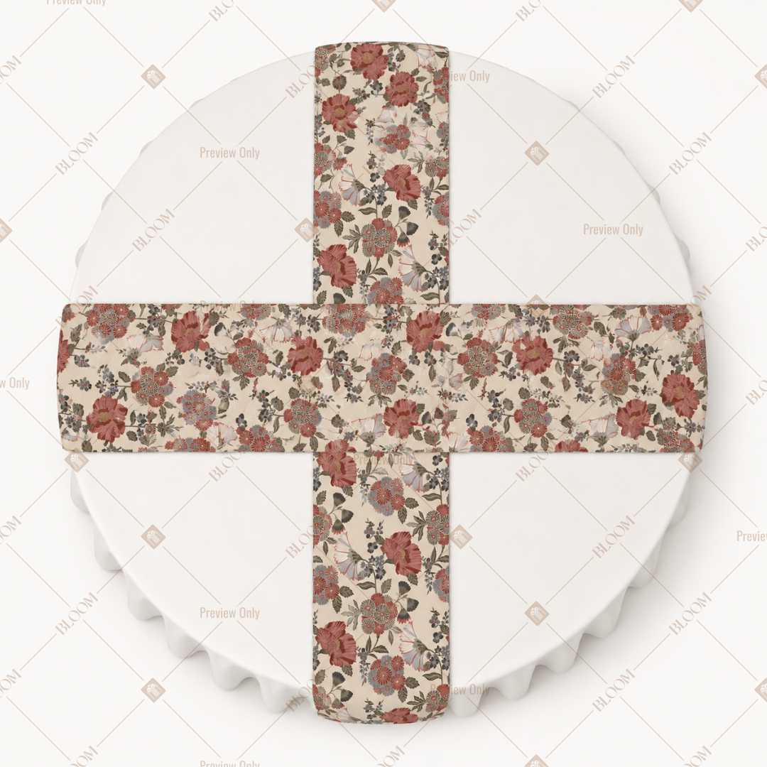 Rustic Floral Medallion Table Runner Pack Of 12