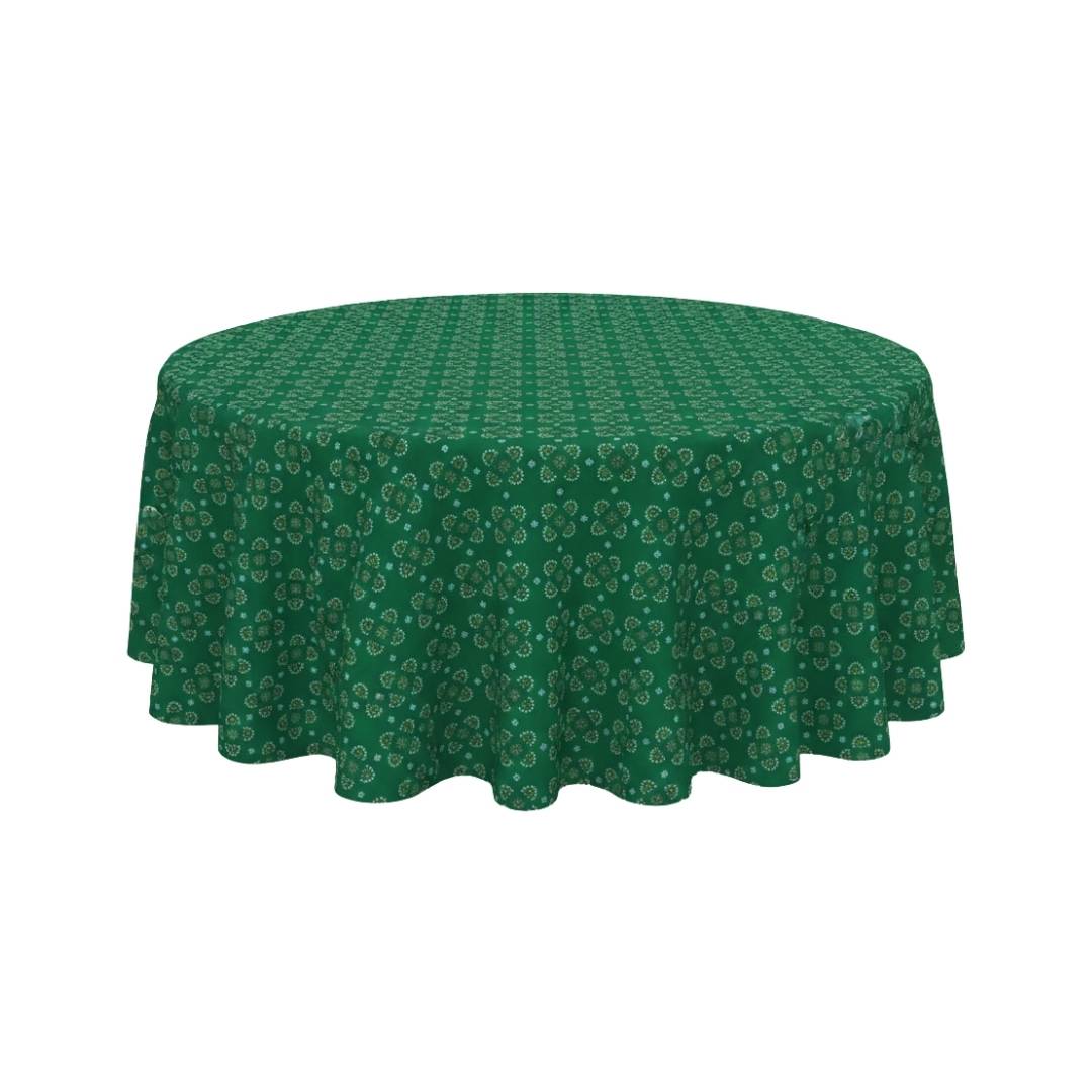 Emerald Petite Blossom Round Table Cover - Pack Of 6