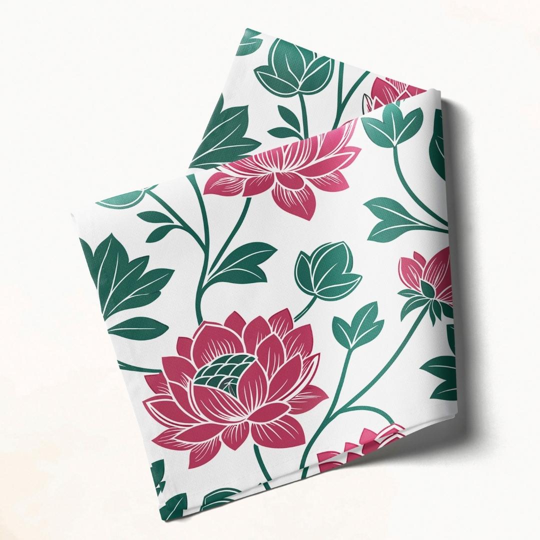 Lotus Bloom: Napkins 18" X 18" - Pack Of 20