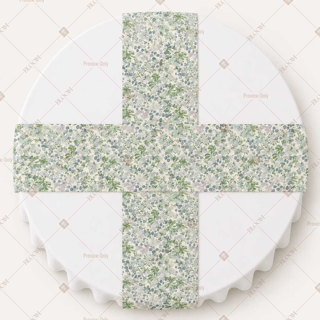 Sage Botanical Vine Table Runner Pack Of 12
