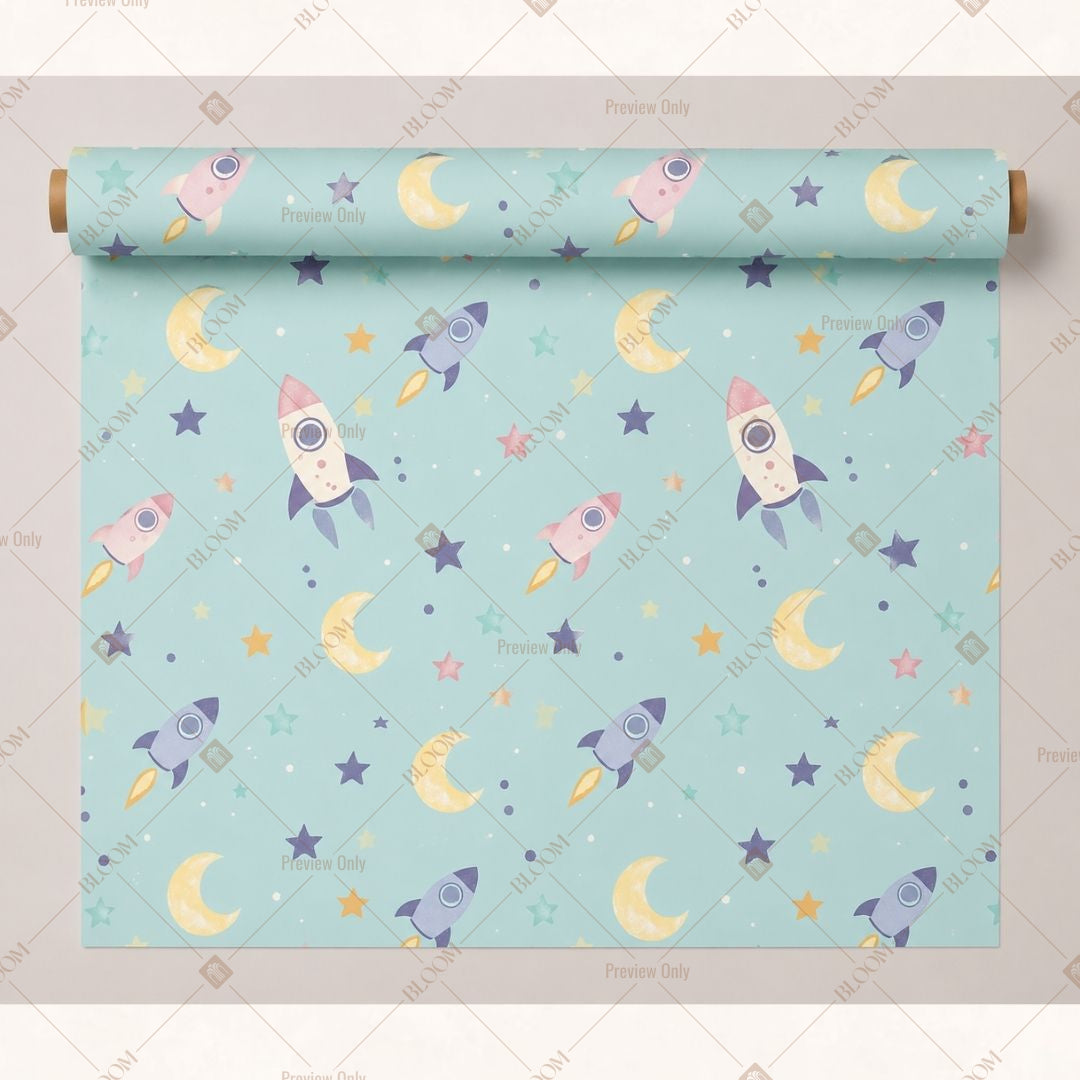 Blue Unicorn Fabric Pack of 25