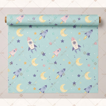 Blue Unicorn Fabric Pack of 25
