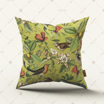 Green Wildflower Botanical Cushion Cover Pack of 12