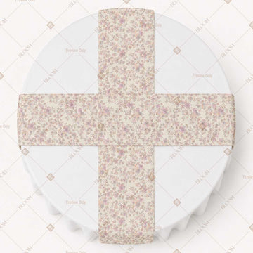 Beige Floral Damask Table Runner Pack Of 12
