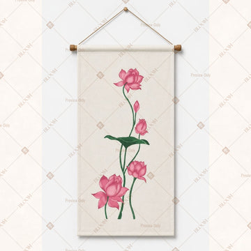 Minimal Pink Flower Wall Hanging