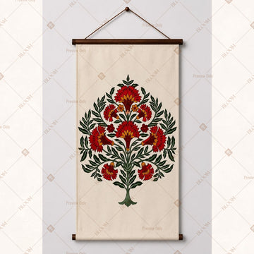 Traditional Floral Tree Wall Hanging