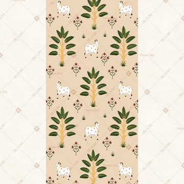 Botanical Block Print Vertical Backdrop