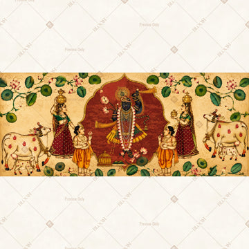 Royal Folk Art Border Wide Backdrop