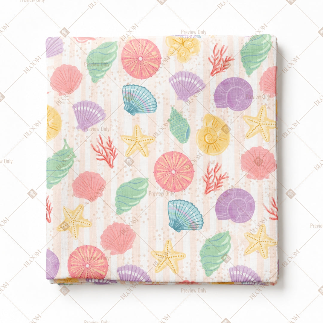 Pastel Seashell Pattern Design