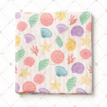 Pastel Seashell Pattern Design