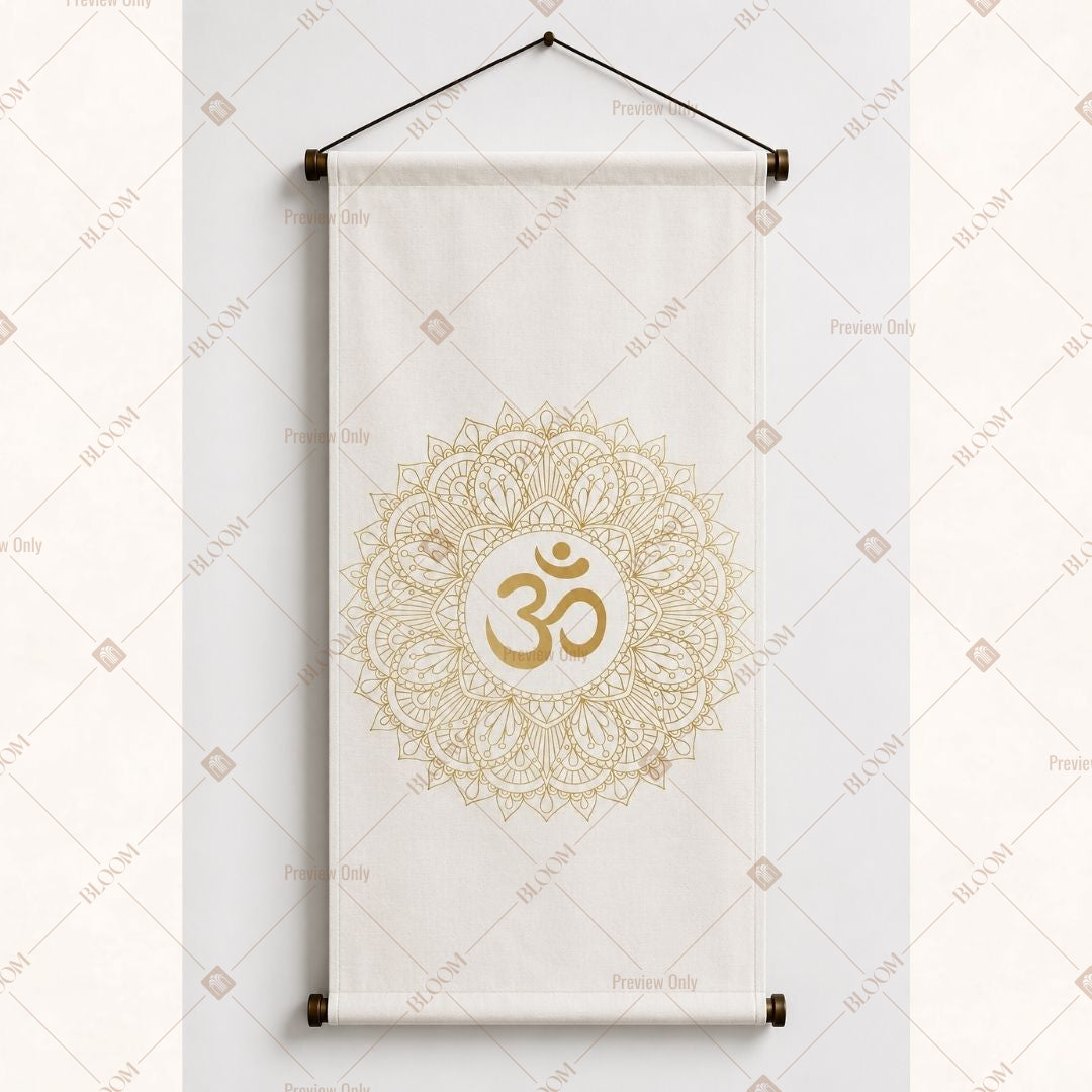 Om Mandala Spiritual Wall Hanging