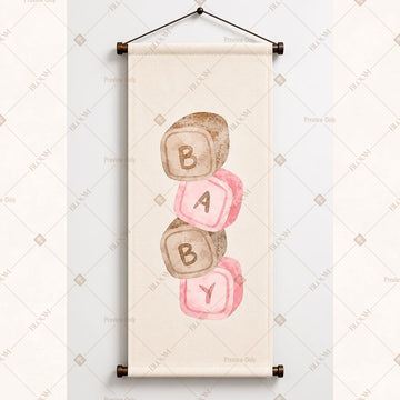 Baby Blocks Nursery Wall Hanging