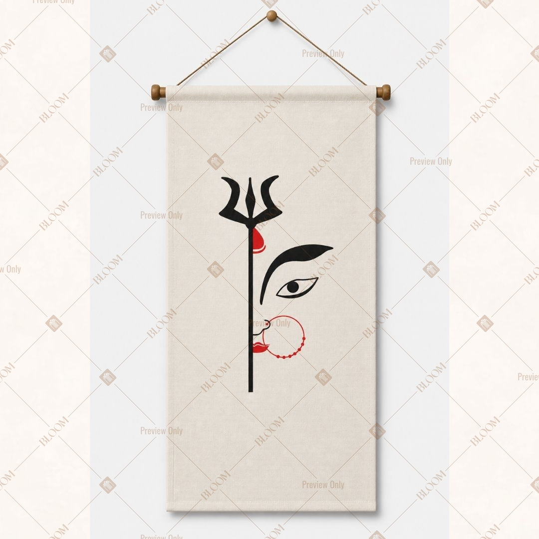 Durga Eyes Minimal Wall Hanging