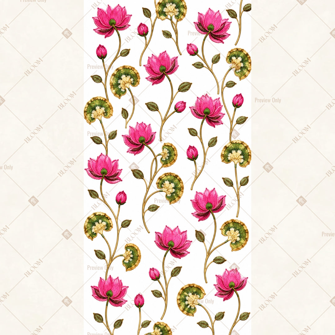 Blooming Pink Floral Vertical Backdrop
