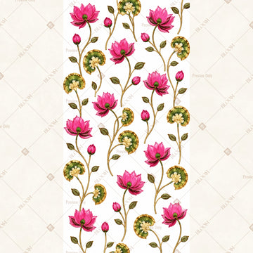 Blooming Pink Floral Vertical Backdrop