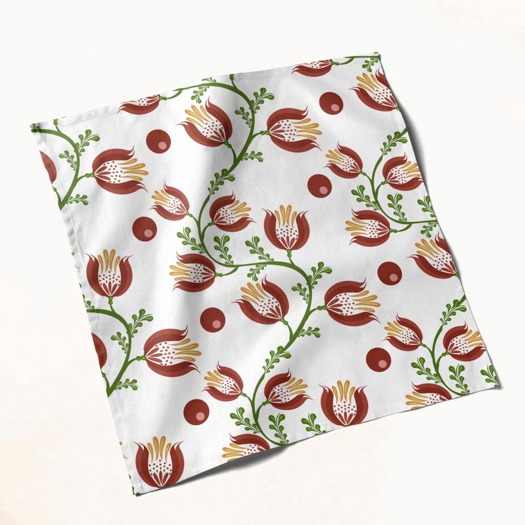 Tulip Vine: Napkins 18" X 18" - Pack Of 20