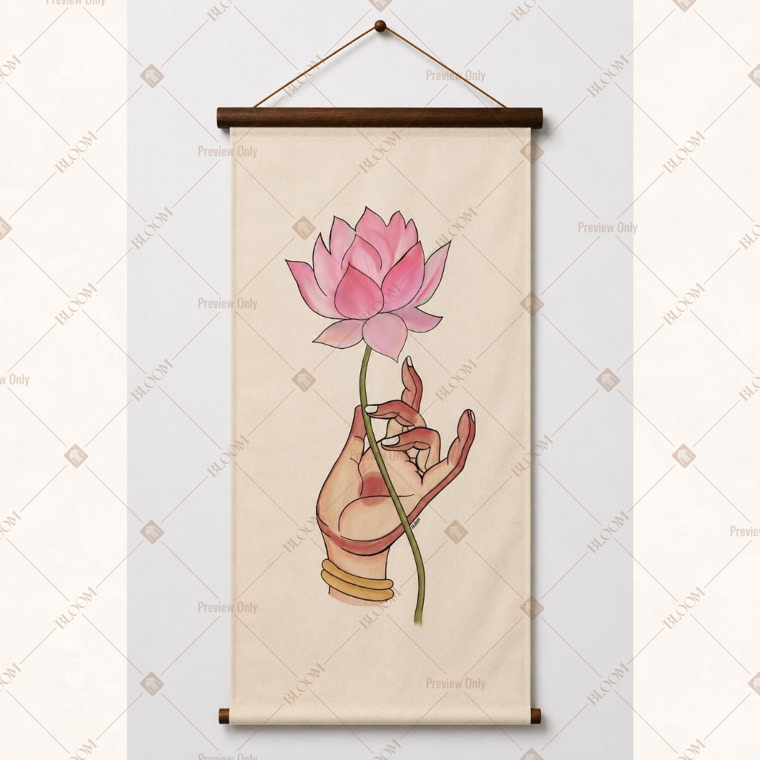 Lotus Ganesh Spiritual Wall Hanging