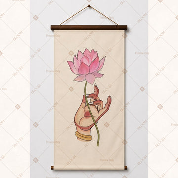 Lotus Ganesh Spiritual Wall Hanging