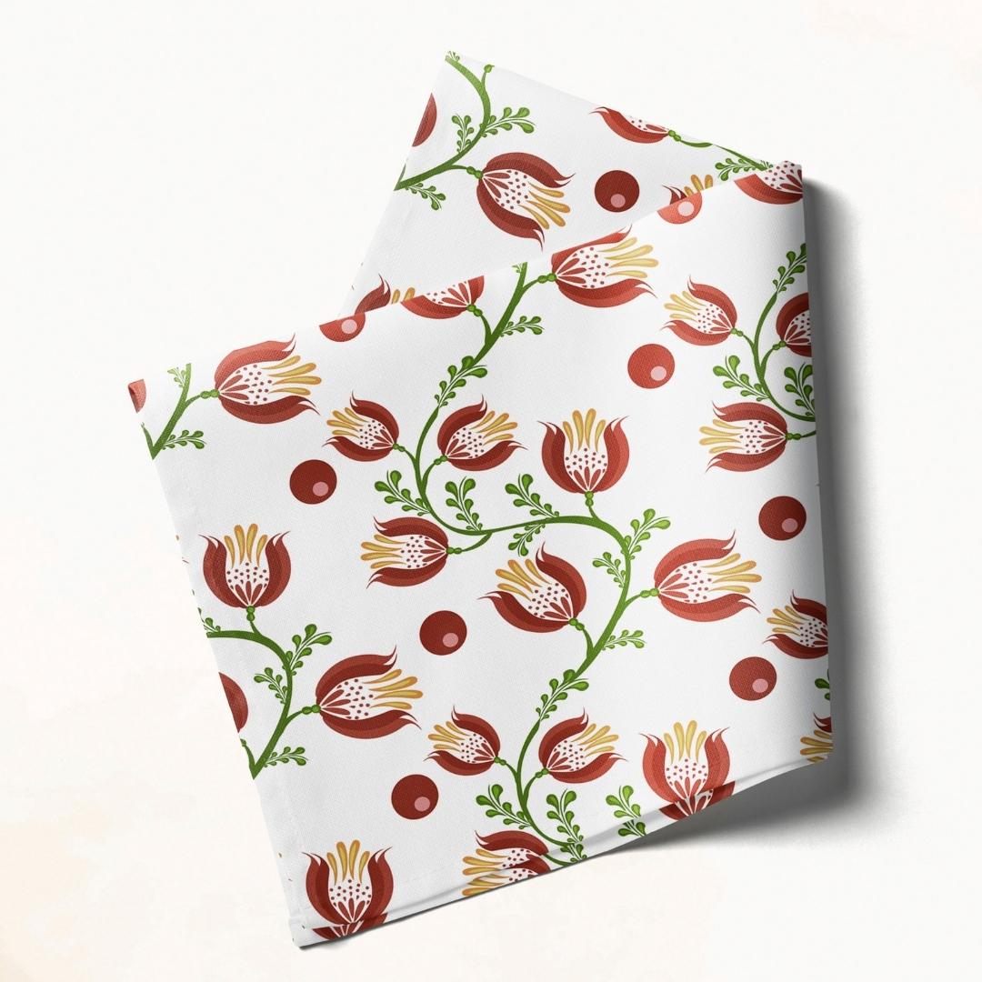 Tulip Vine: Napkins 18" X 18" - Pack Of 20