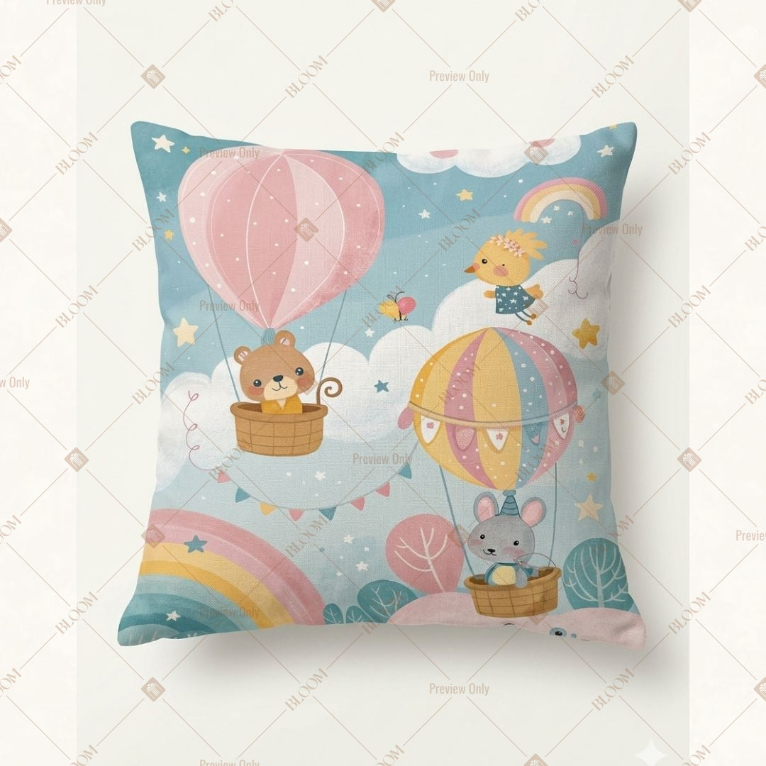 Hot Air Balloon Nursery Cushion Cover Pack of 12