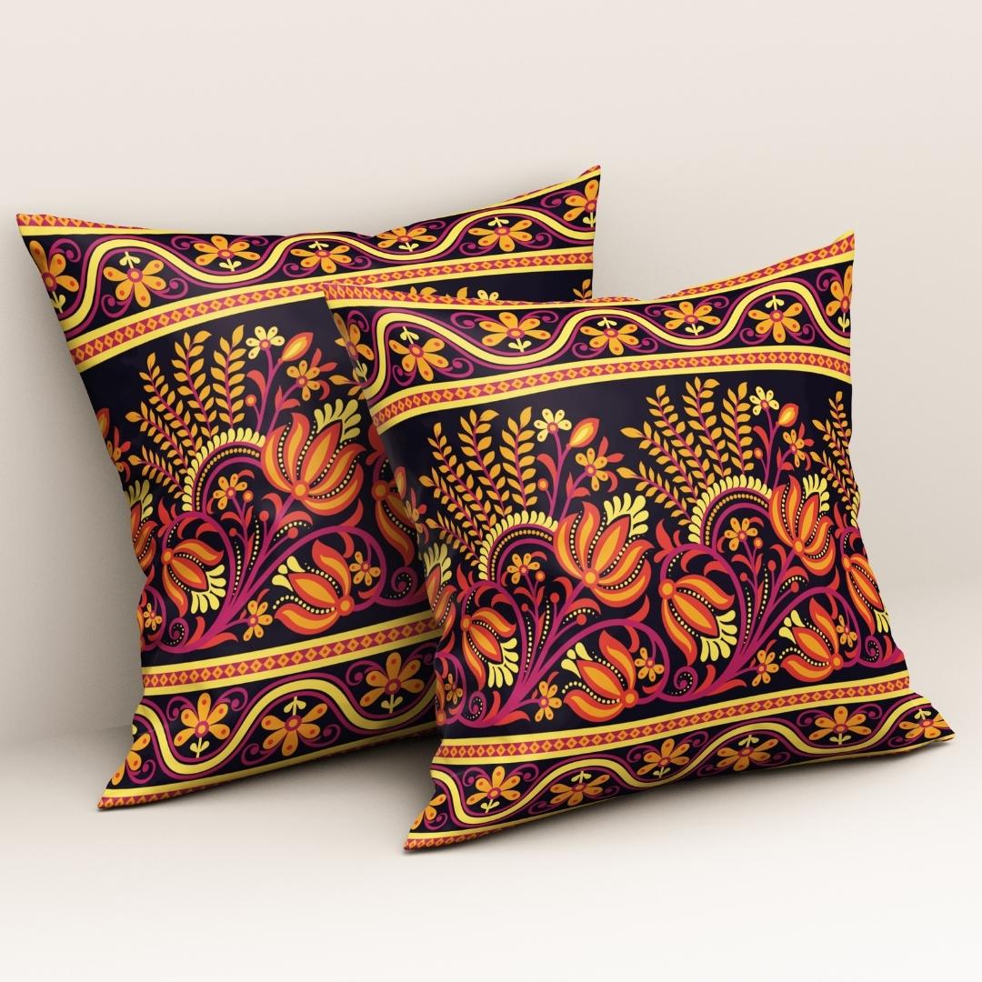 Midnight Elegance: Cushion Cover - Pack of 12
