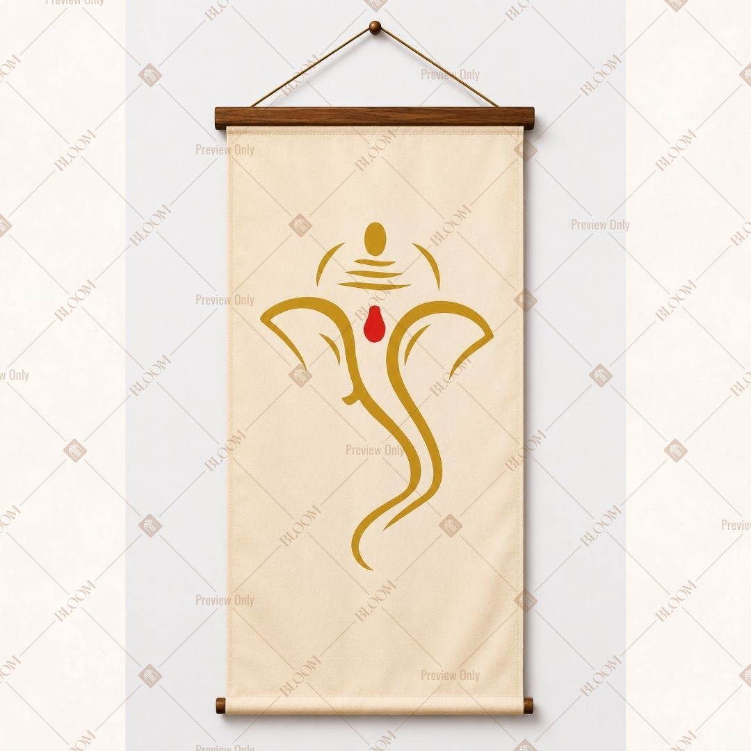 Minimal Ganesh Art Wall Hanging