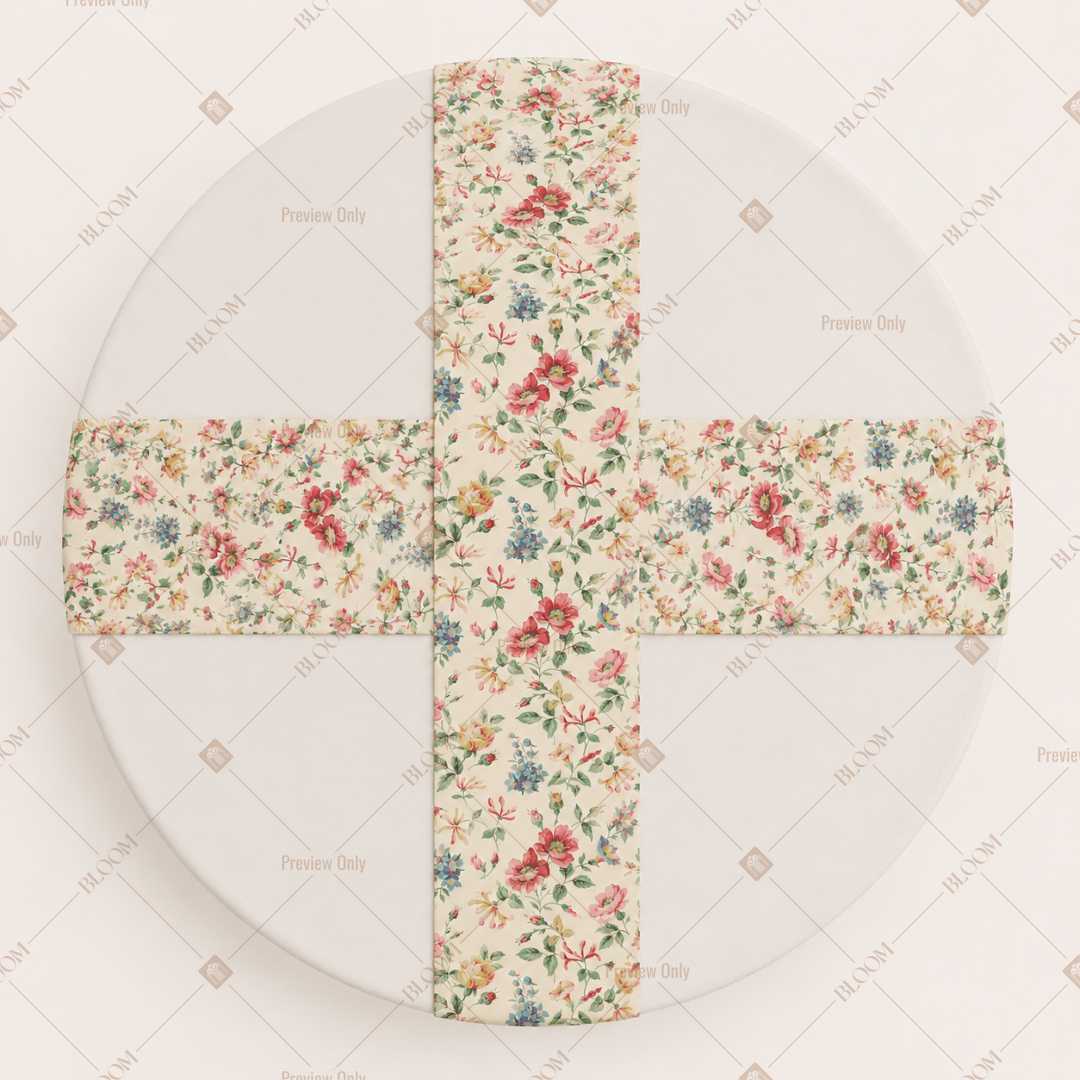 Peach Floral Vine Table Runner Pack Of 12