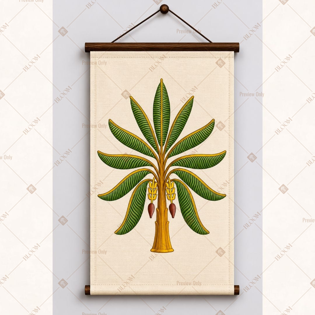 Green Palm Leaf Wall Hanging