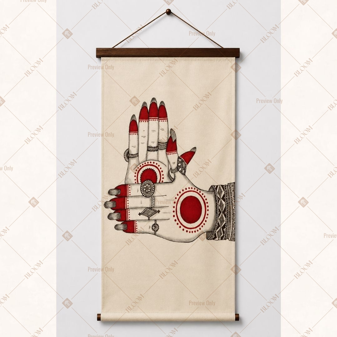 Sacred Footprint Symbol Wall Hanging