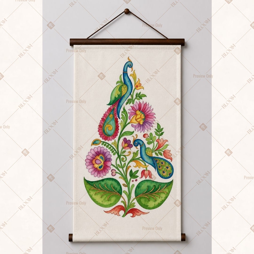 Paisley Kalash Art Wall Hanging
