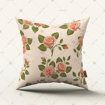 Beige Floral Vine Cushion Cover Pack of 12