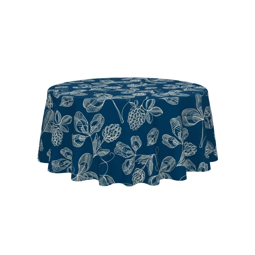 Ink Garden Sketch Round Table Cover - Pack Of 6