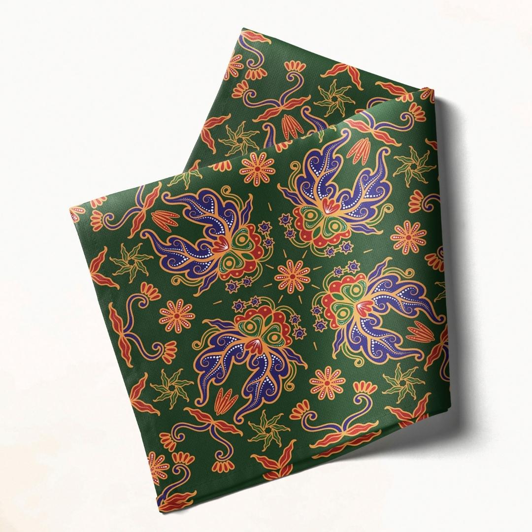 Green Paisley: Napkins 18" X 18" - Pack Of 20