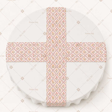 Blush Geometric Trellis Table Runner Pack Of 12