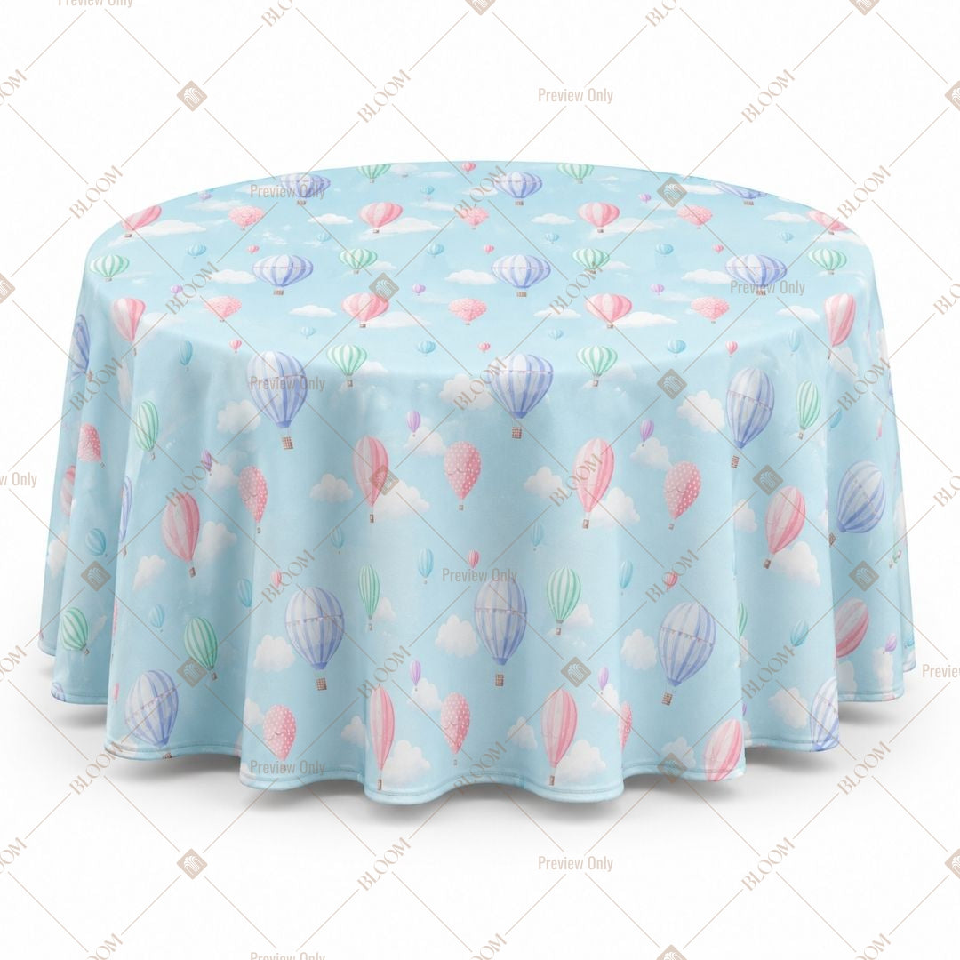 Blue Balloon Table Cover Pack Of 6
