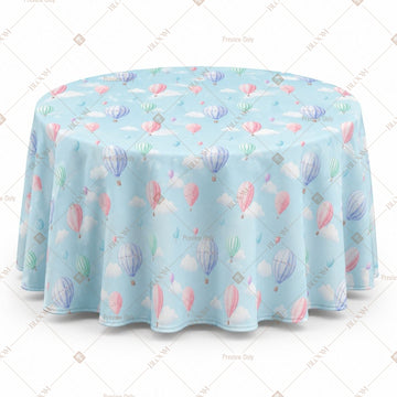 Blue Balloon Table Cover Pack Of 6