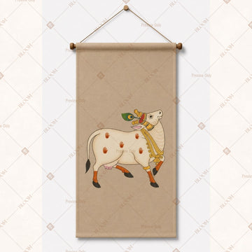 Sacred Cow Folk Art Wall Hanging