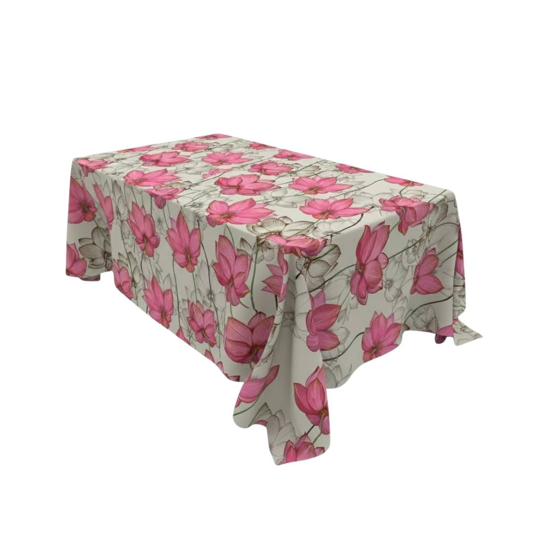 Pink Blossom Spread Rectangle Table Cover - Pack Of 6