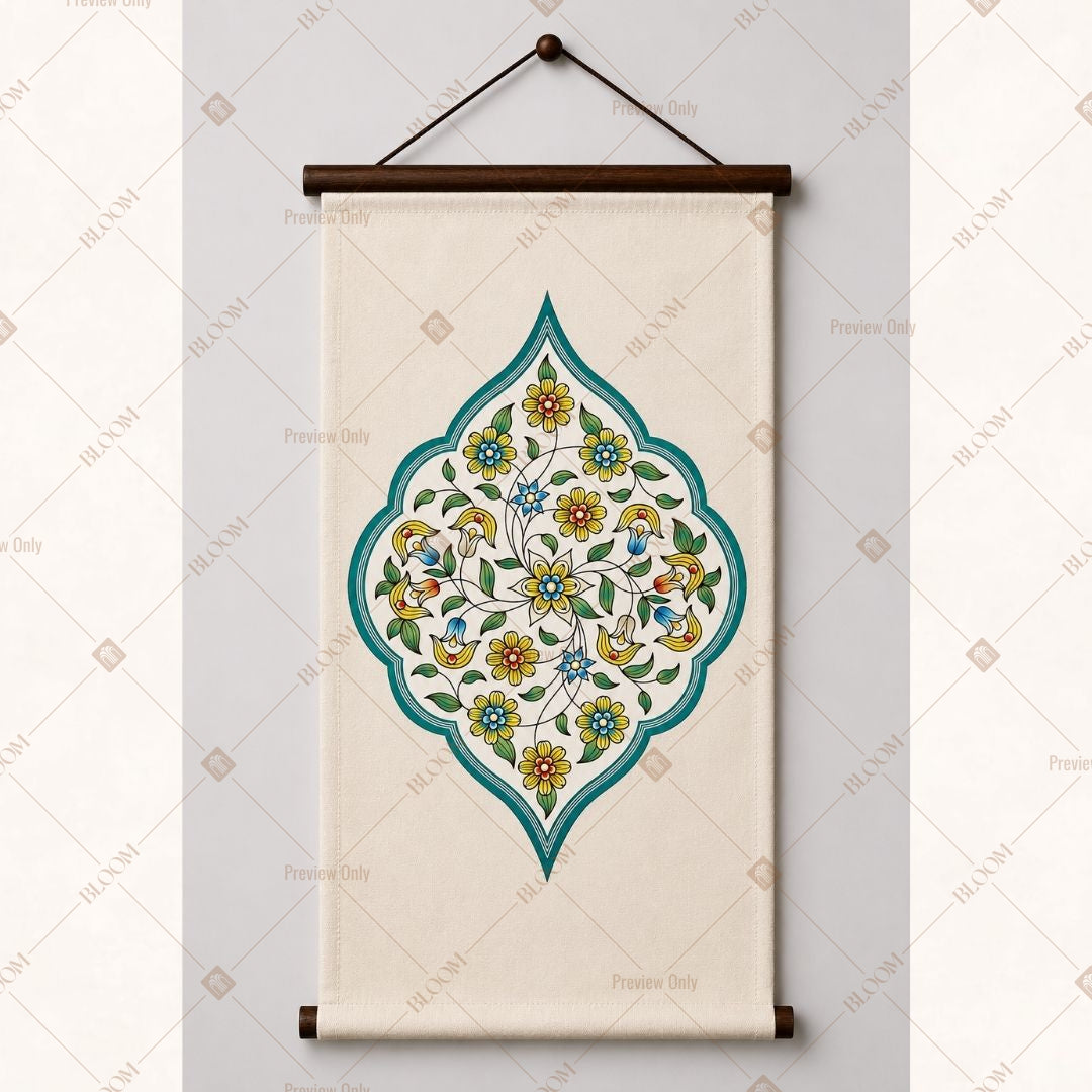 Mughal Ornament Motif Wall Hanging
