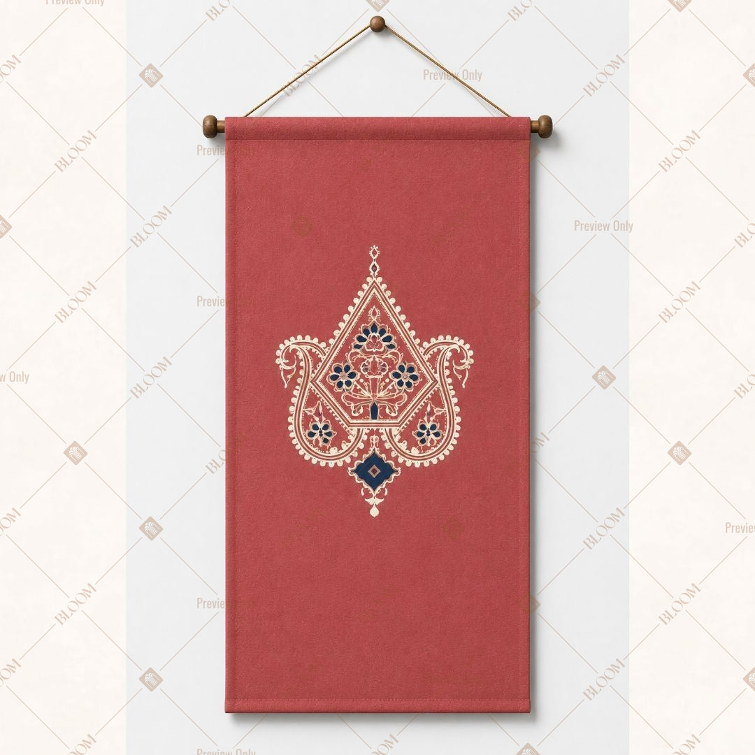 Pink Paisley Mandala Wall Hanging