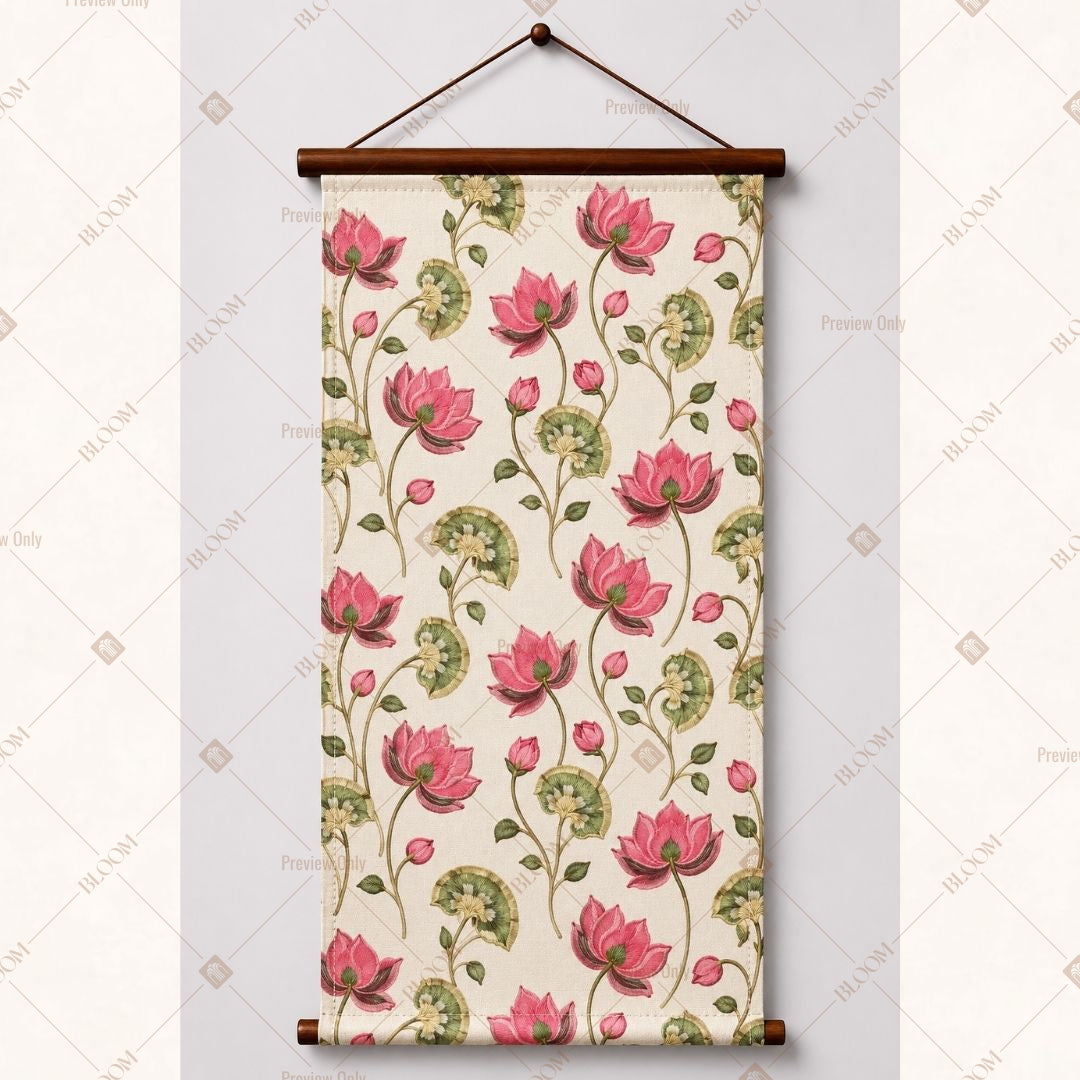 ROSE FLORAL VINE WALL HANGING