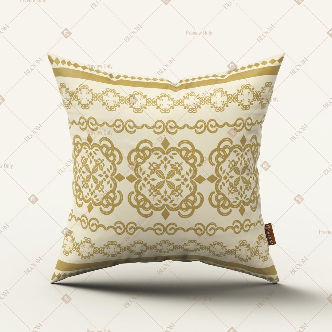 Gold Geometric Border Cushion Cover Pack of 12