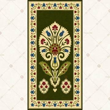 Royal Folk Floral Panel Vertical Backdrop