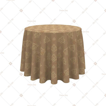 Beige Gold Luxe Table Cover Pack Of 6