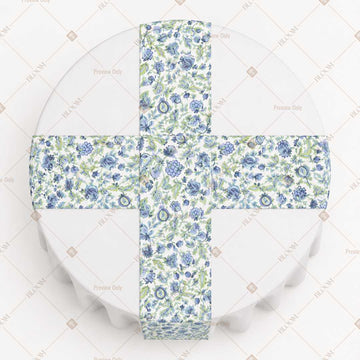 Blue Wildflower Garden Table Runner Pack Of 12
