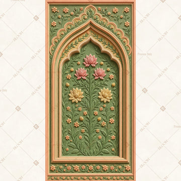 Green Palace Door Vertical Backdrop