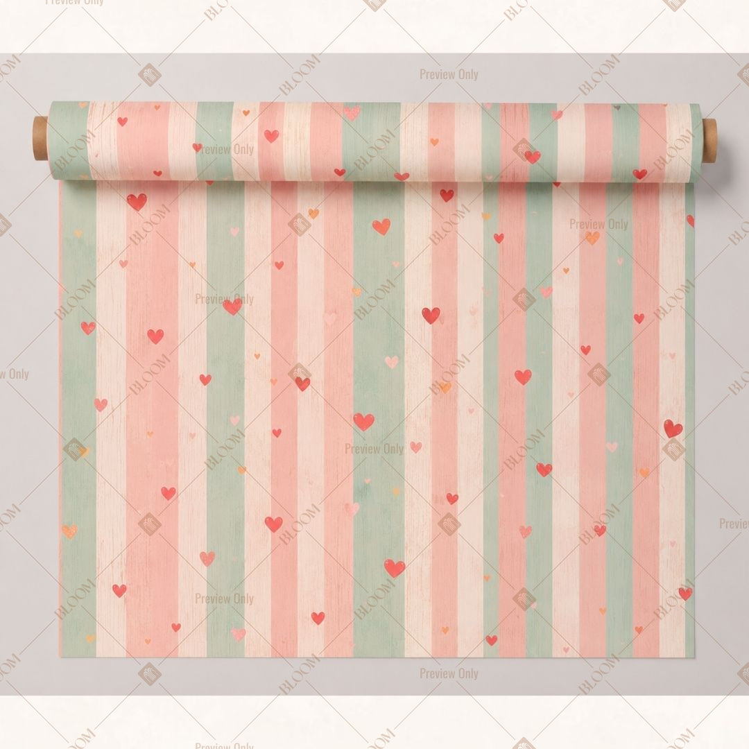Pastel Stripe Kids Fabric Pack of 25