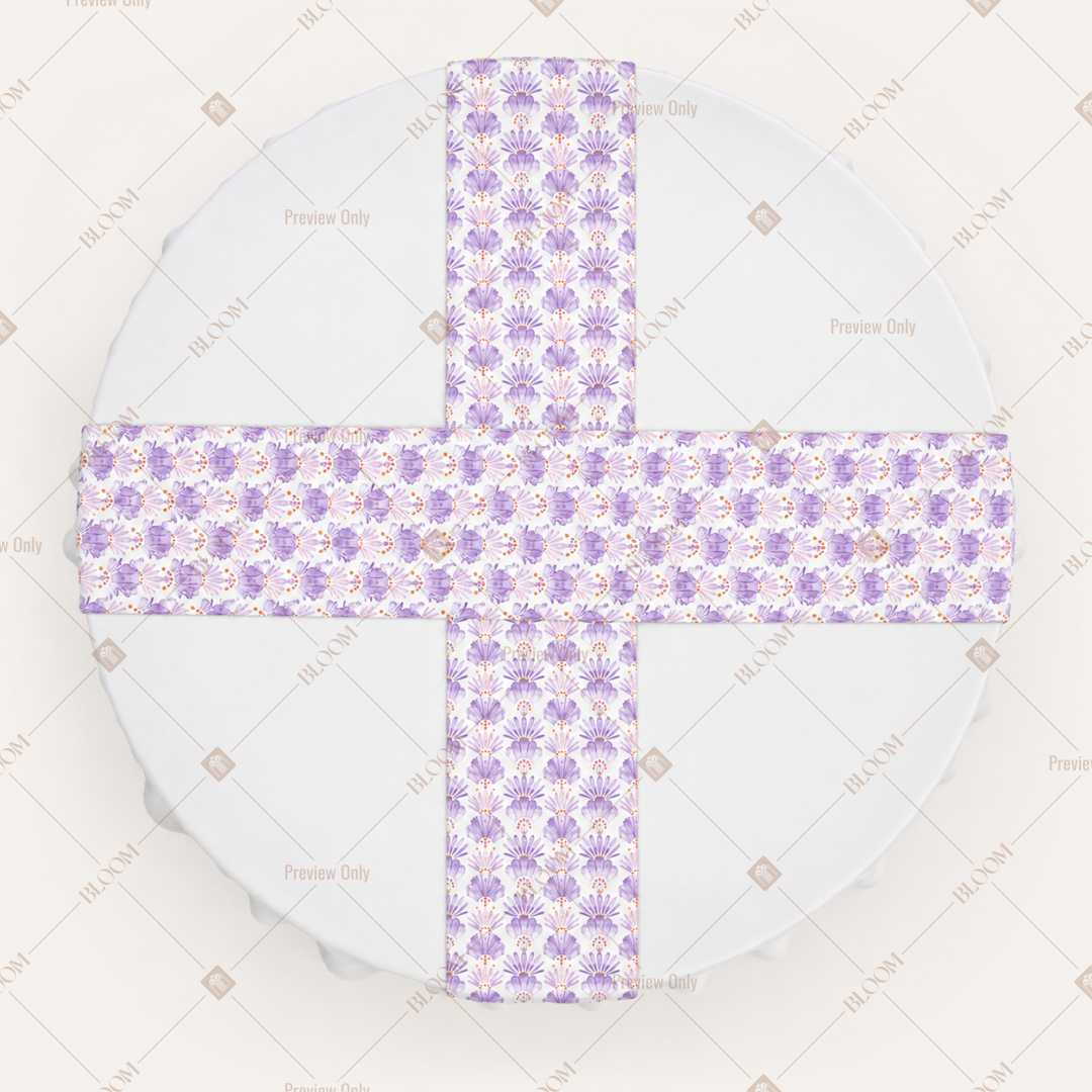 Lavender Floral Trellis Table Runner Pack Of 12