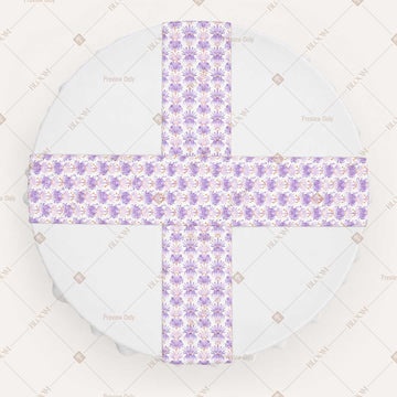 Lavender Floral Trellis Table Runner Pack Of 12