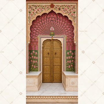 Pink Palace Entrance Vertical Backdrop